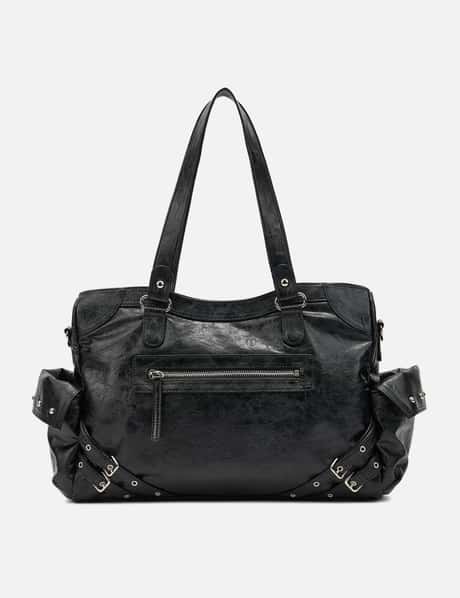 DEINET Stud Pocket Big Bag In Black