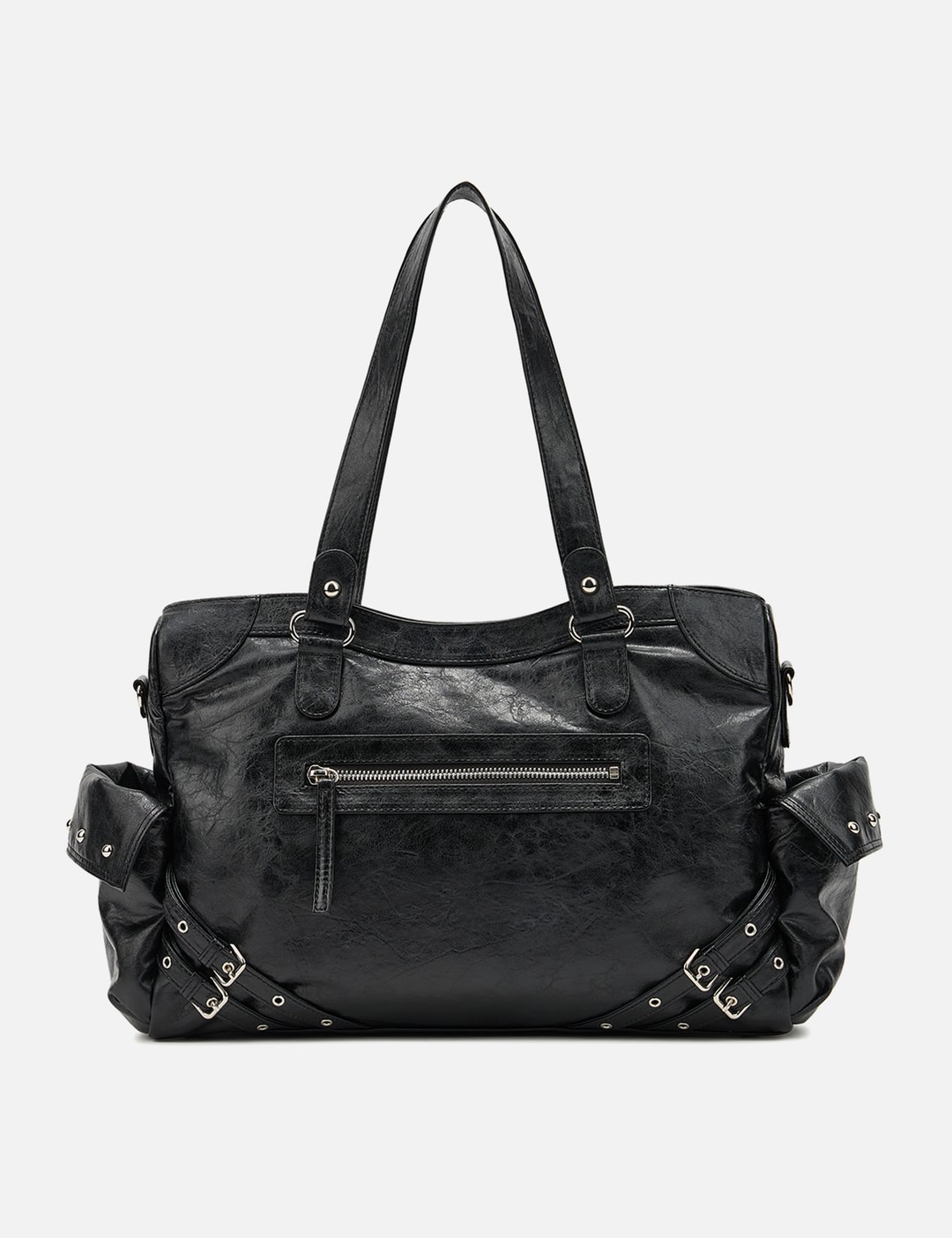Stud Pocket Big Bag In Black