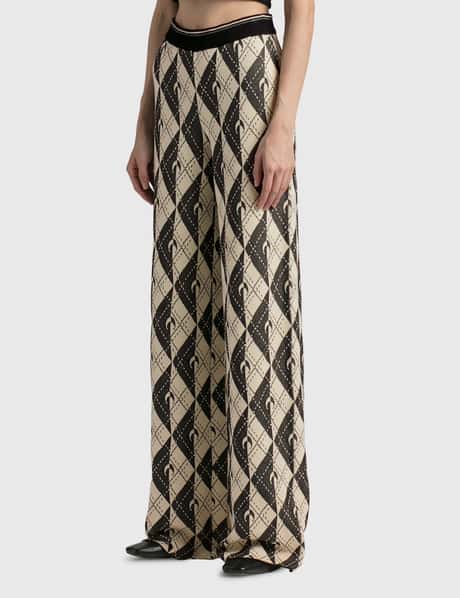 Marine Serre - Royal Moon Carreaux Knit Pants | HBX - Globally 