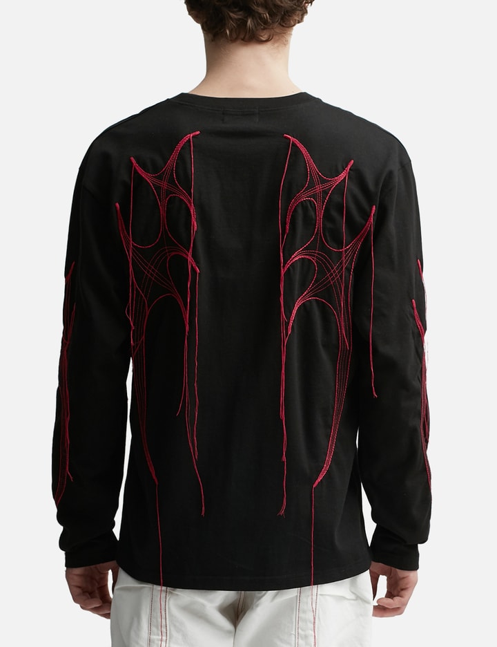 Fringed Tribal Pattern Long Sleeve T-shirt Placeholder Image