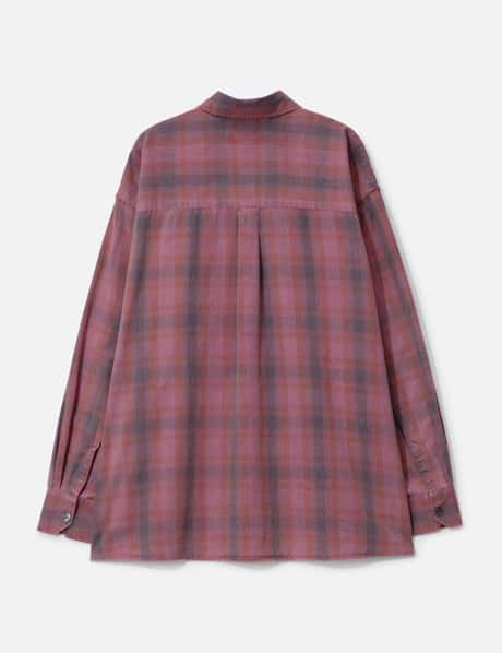 strapless open back dress GANNI seersucker gingham dress with puff sleeves – BOREAL REBORN main image 1