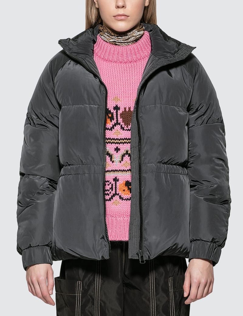 ganni tech puffer jacket