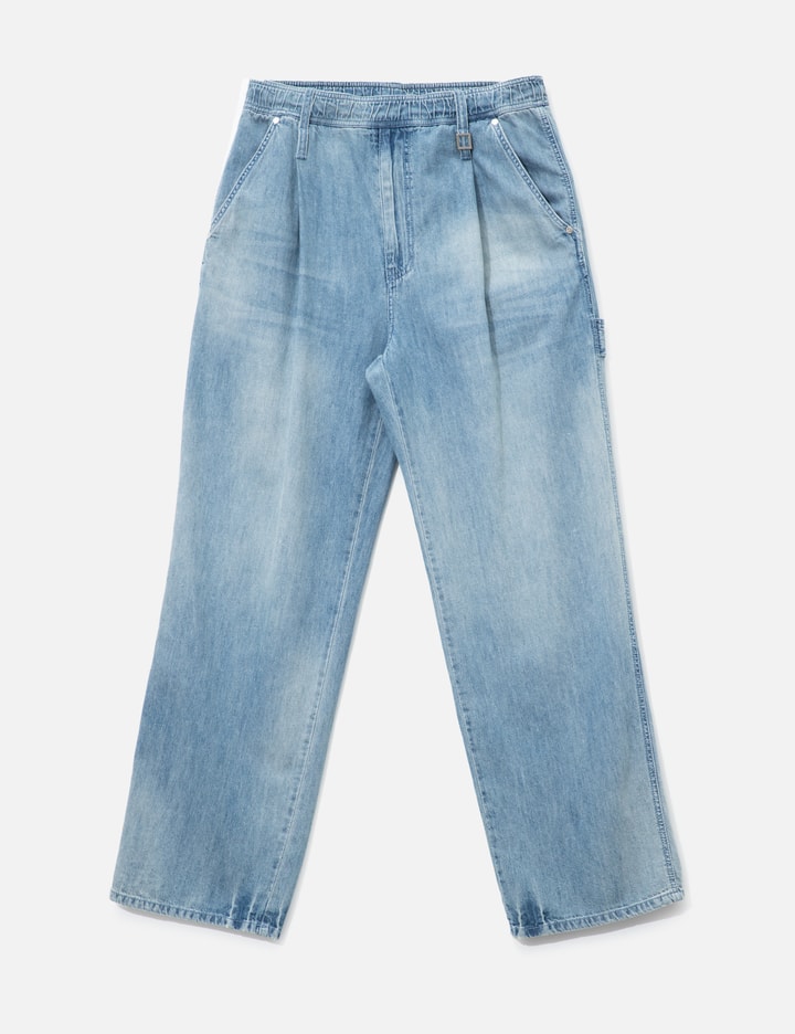 Wooyoungmi Blue Lightweight Banding Denim Pants
