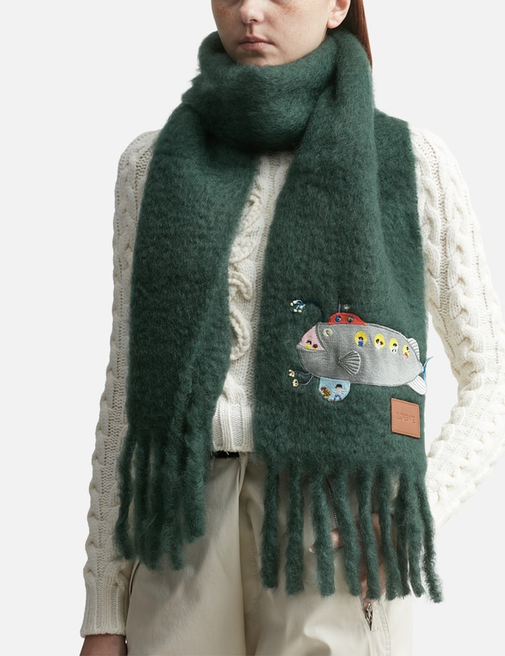 Loewe Submarine Scarf In Green
