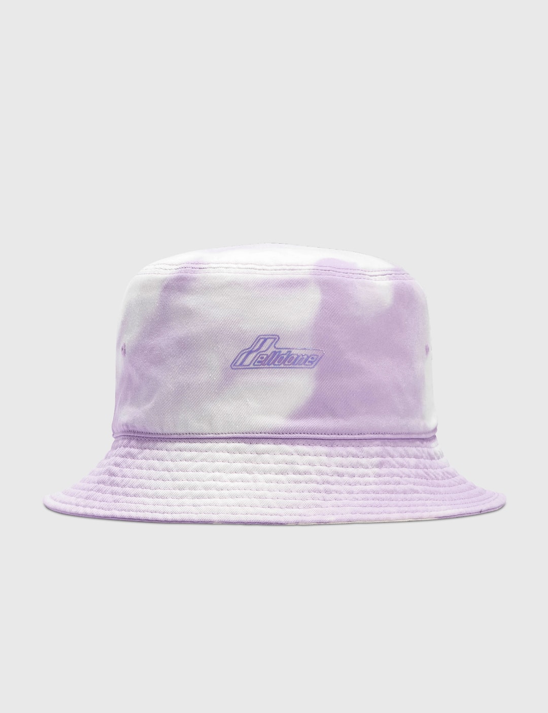 Supreme X Stone Island Logo-print Bucket Hat In Purple