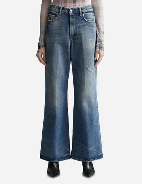 Acne Studios 2022F Vintage Blue Jeans