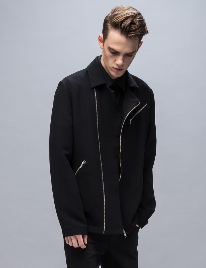 Side Circle Patch Biker Jacket Placeholder Image