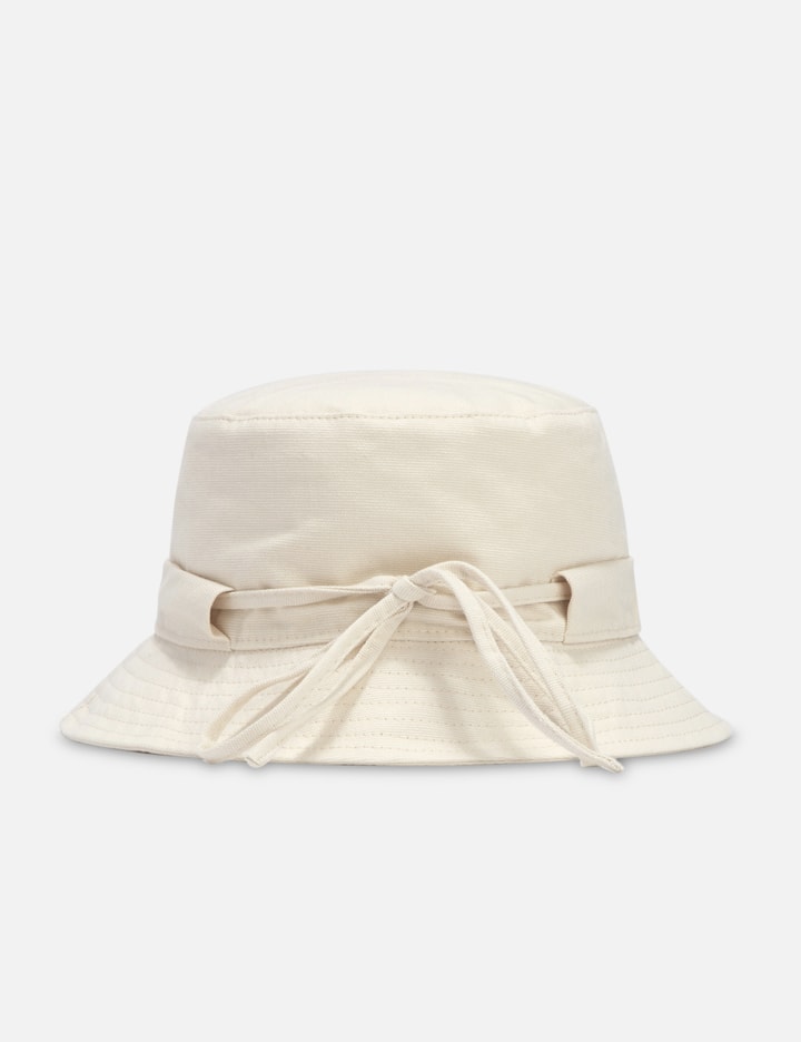 Shop Jacquemus Le Bob Gadjo Bucket Hat In White