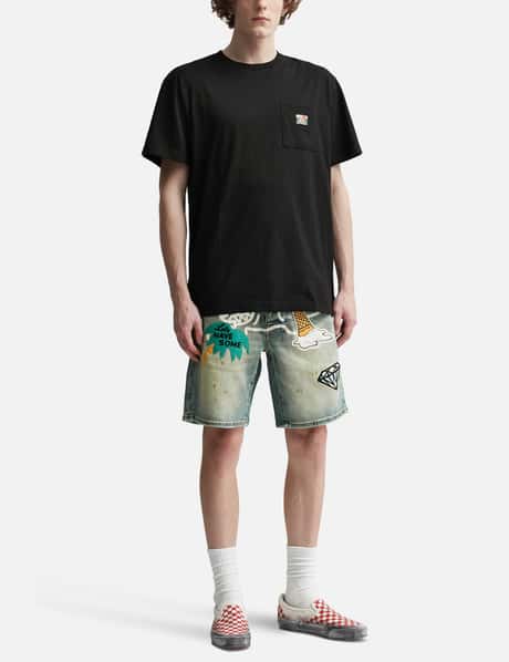 Just Don - Sound Denim Basketball Shorts  HBX - Globally Curated Fashion  and Lifestyle by Hypebeast