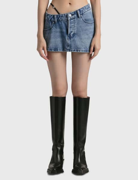 T By Alexander Wang ディアマンテ "A "チャーム ミニスカート