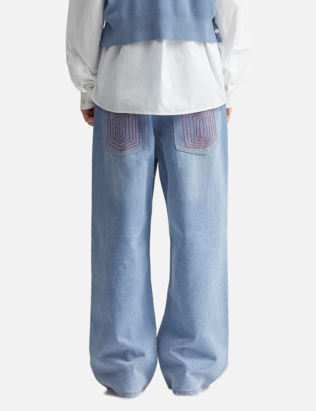 Light Blue Straight Leg Denim view 13