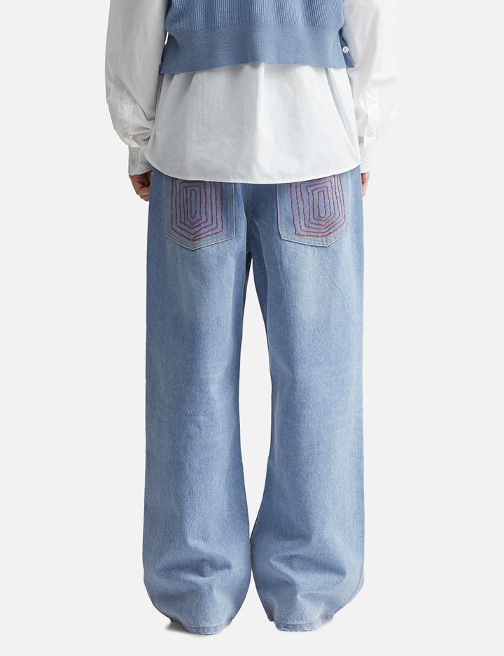 Light Blue Straight Leg Denim view 4