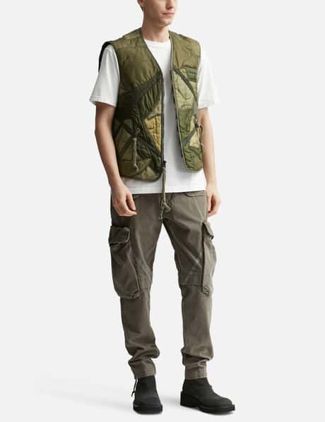 Mixed Puffer Zip Vest view 14