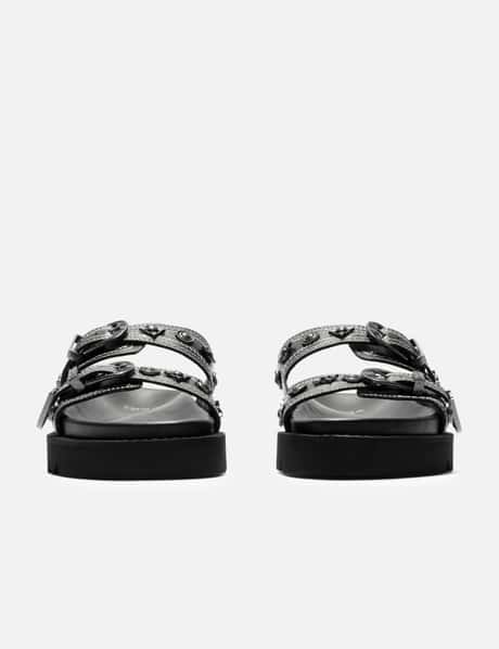 Black Buckle Sandals view 7