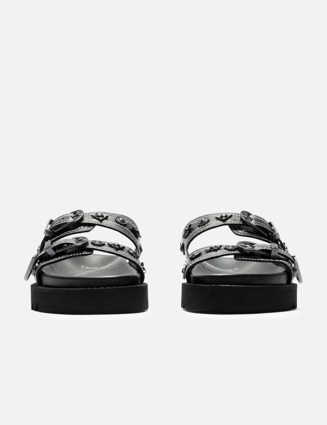 Black Buckle Sandals view 8