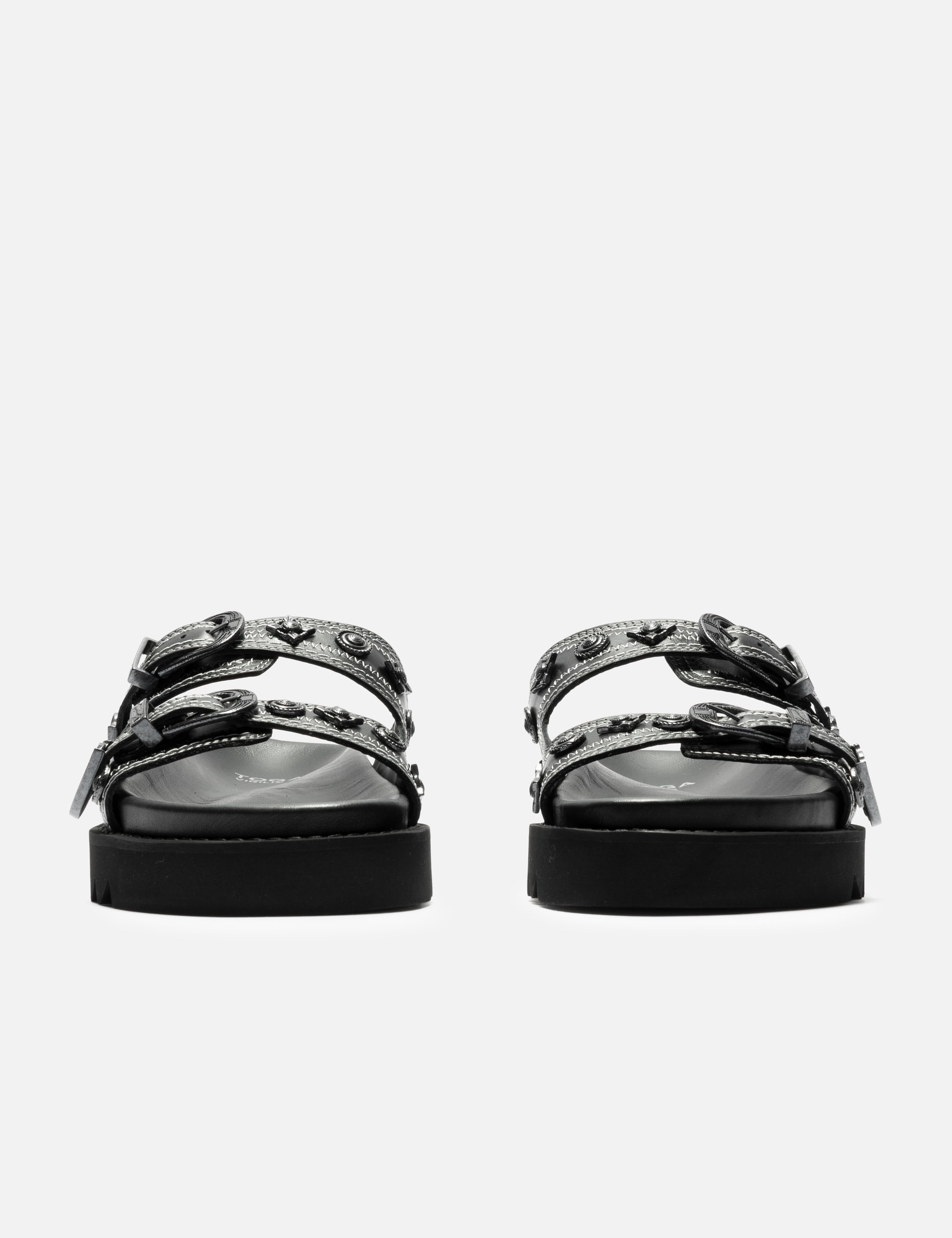 Black Buckle Sandals view 14