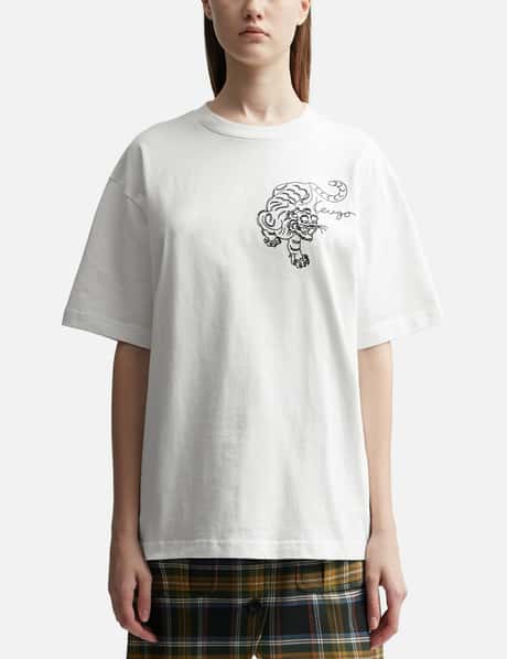 Kenzo 'Kenzo Star Tiger' Oversized Embroidered T-shirt