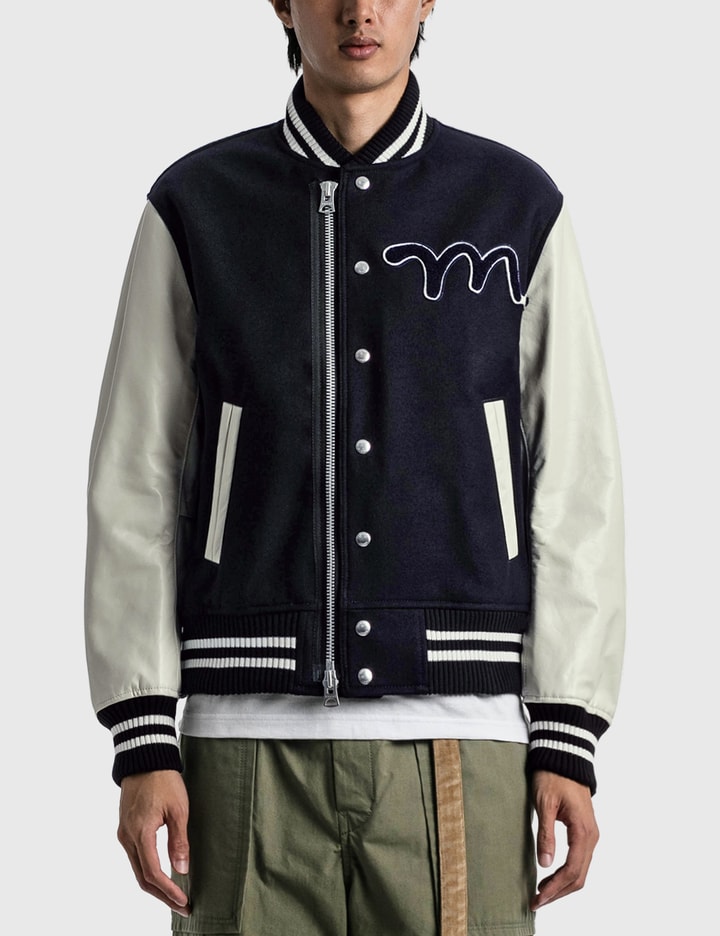 MADSAKI Wool Melton Varsity Jacket Placeholder Image