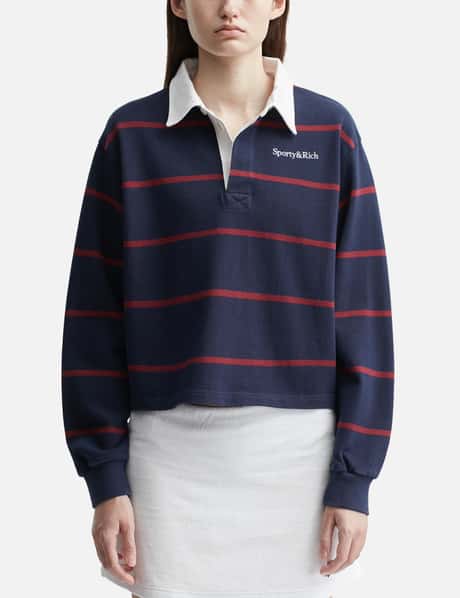 Sporty & Rich Serif Logo Rugby Polo