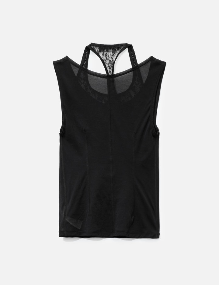 Our Legacy Swim Layered-effect Cotton-blend Tank In Black