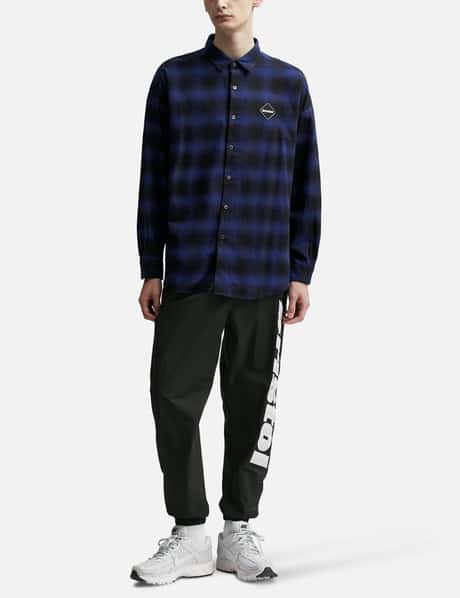 F.C. Real Bristol - Flannel Big Logo Baggy Shirt | HBX - Globally 