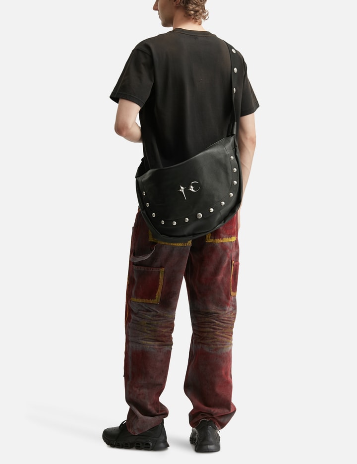 THUG CLUB Goat Skin Dragon Messenger Bag