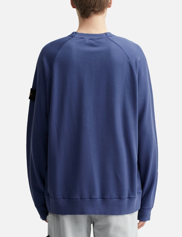 Stone Island Light Cotton Fleece Sweatshirt In Purple