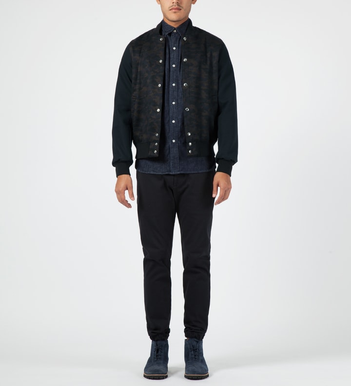 Navy Brown Camo Teddy Jacket Placeholder Image