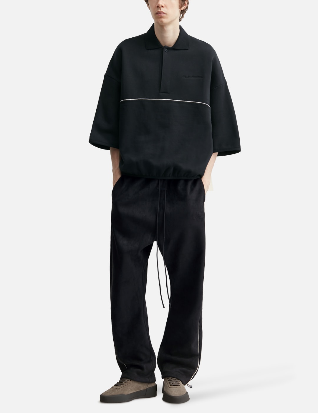 Active Trace 3/4 Sleeve Modern Polo Sweatshirt view 20