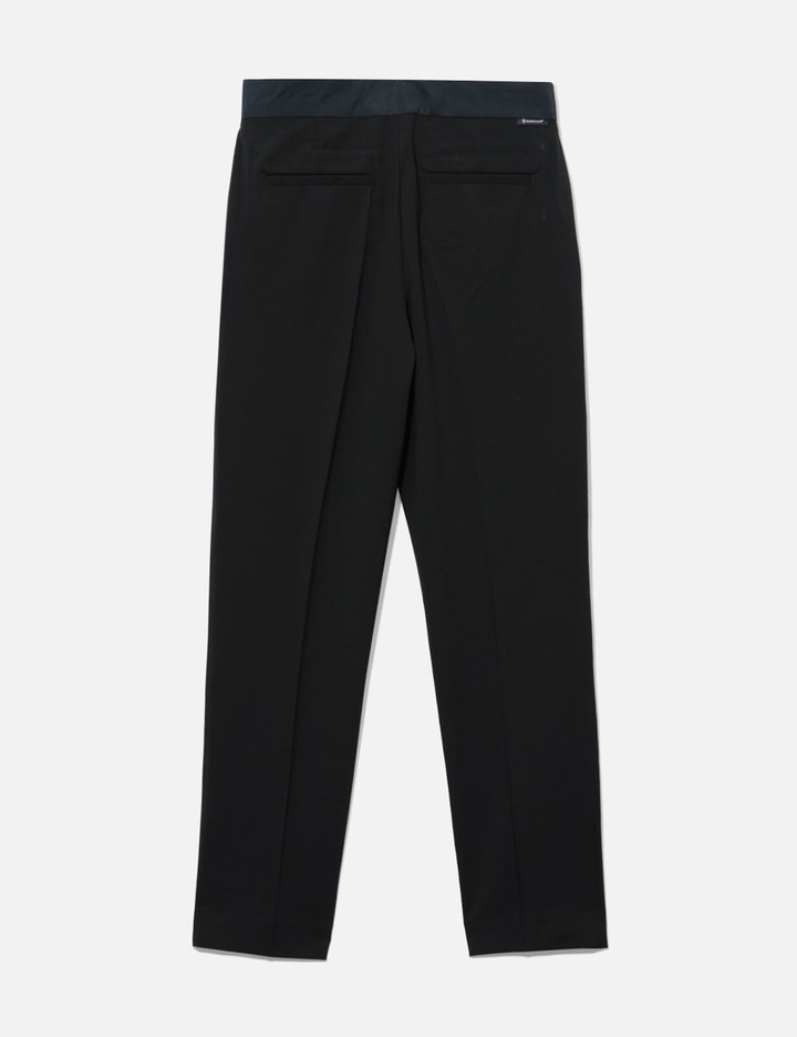 Shop Moncler Wool Blend Pants In Black