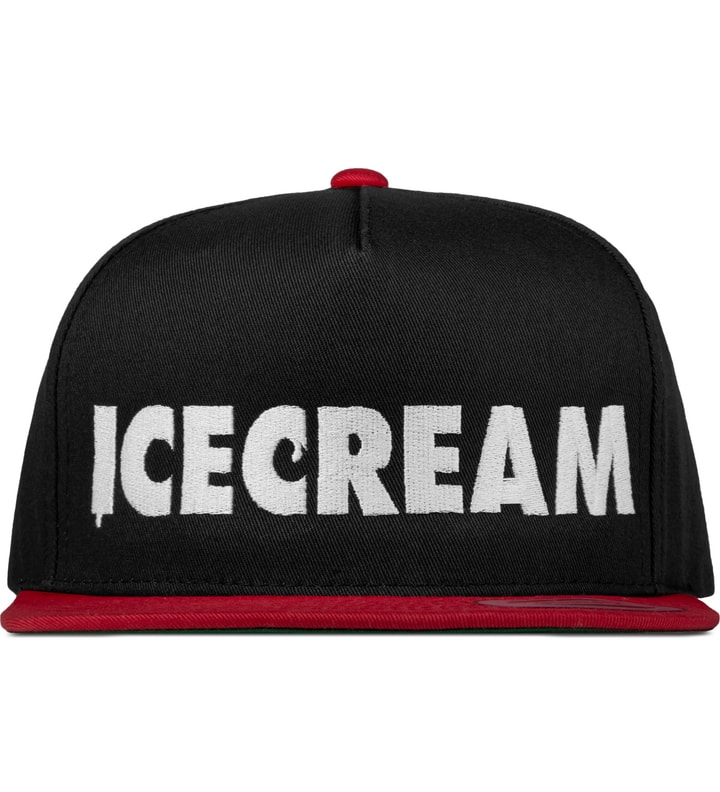 Black/Red Cone & Spoon Snapback Cap Placeholder Image