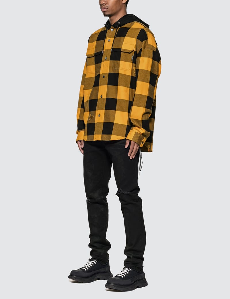 Mastermind World - Check Plaid Shirt Jacket | HBX - Globally Curated  Fashion and Lifestyle by Hypebeast