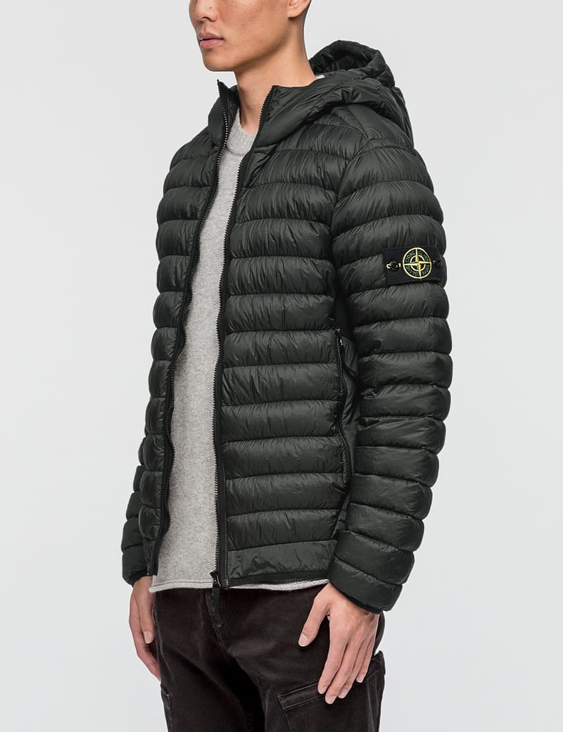 stone island micro yarn down jacket