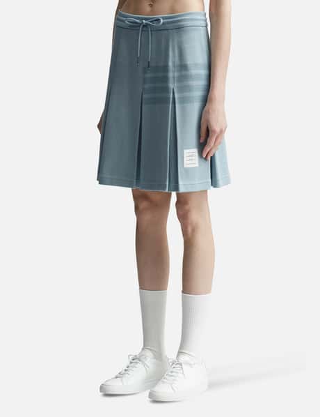 BOX PLEAT SKIRT IN DOUBLE FACE KNIT view 7