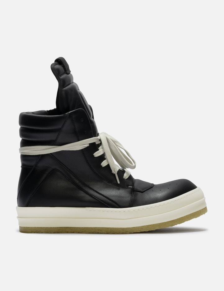 Rick Owens Creep Geobasket High-top Casual Shoes In Black