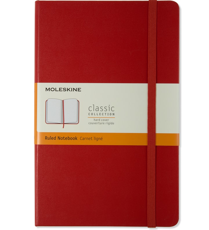 MOLESKINE Red Hard Cover Ruled Large Notebook