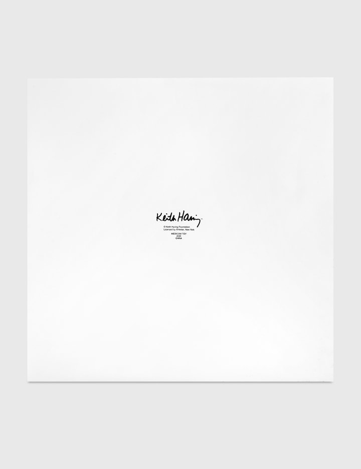 Keith Haring Three Eyed Smiling Face Statue White Version Placeholder Image