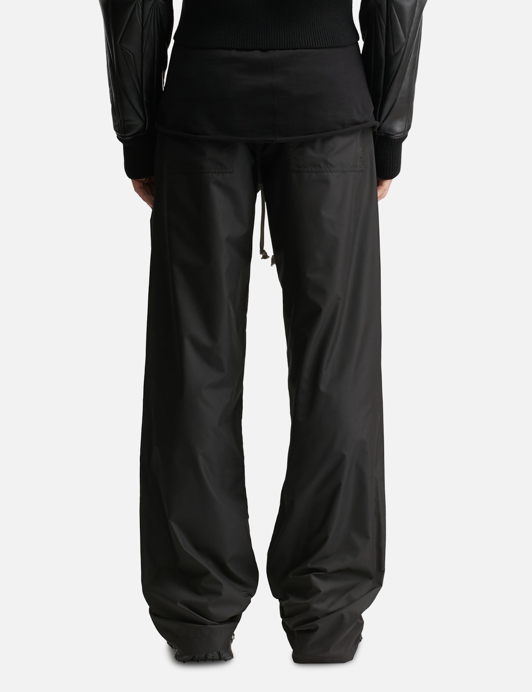 Moncler + Rick Owens Straight Leg Taffeta Trousers view 13