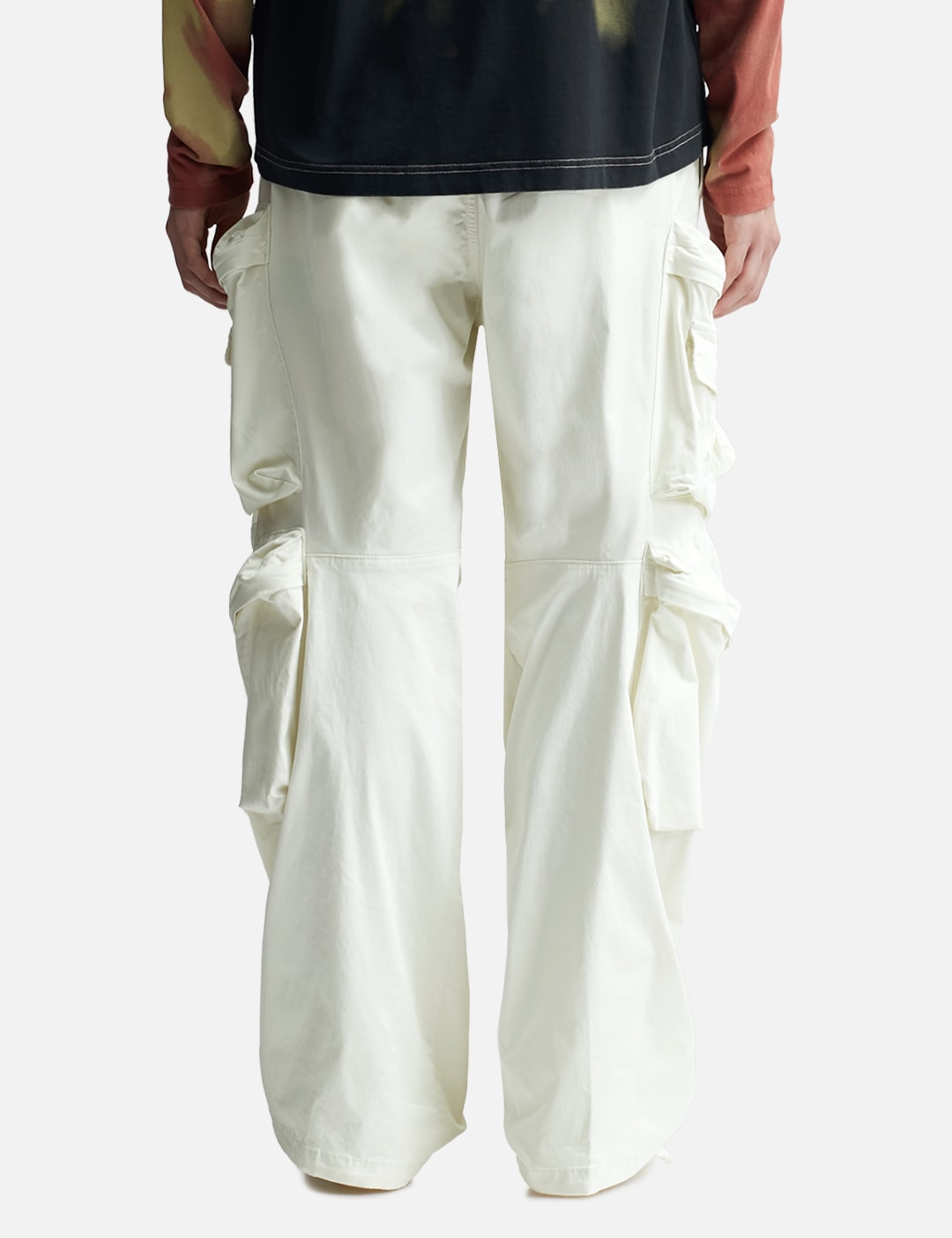 Cargo Pants In Stretch Cotton Satin view 13