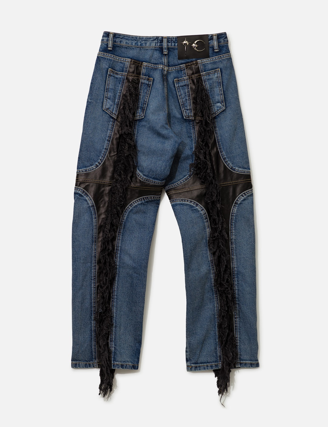 Mohican Leather Denim Pants view 9
