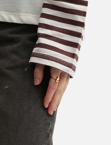 Oval Cut Toe Ring view 11