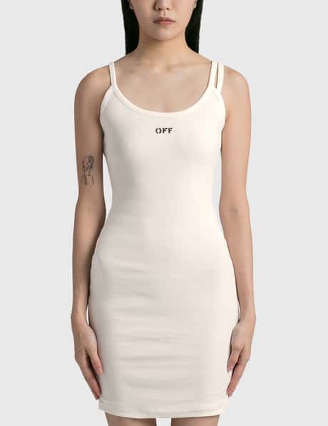 Off-White™ オフ スタンプ ベーシック リブ ドレス