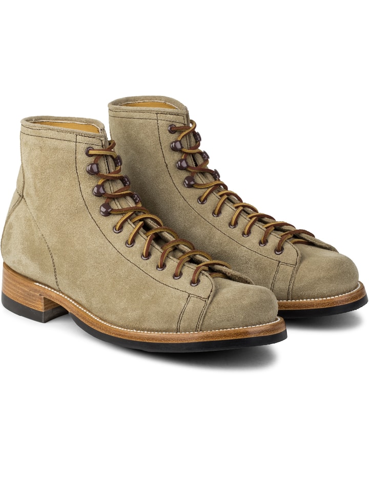 Khaki Suede Polish Work Boots Placeholder Image