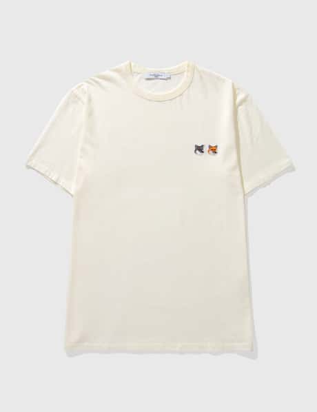 Maison Kitsuné 더블 폭스 헤드 패치 클래식 티셔츠