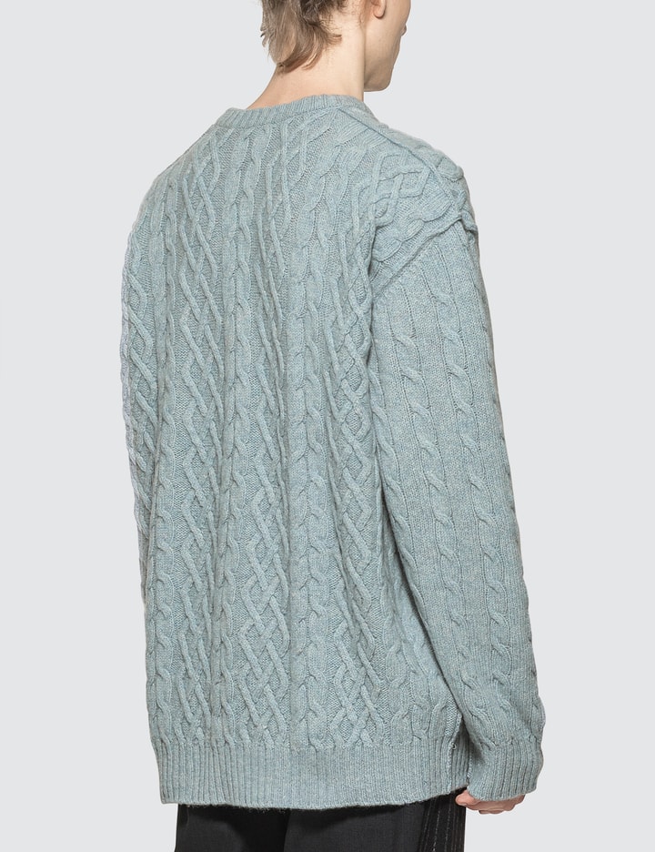 Printed Aran Knit Sweater Placeholder Image