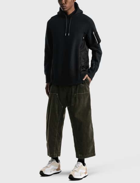 Sacai - Sponge Sweat X MA-1 Hoodie | HBX
