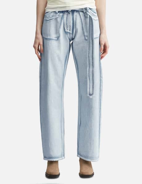 Denim Trousers With Belt view 10