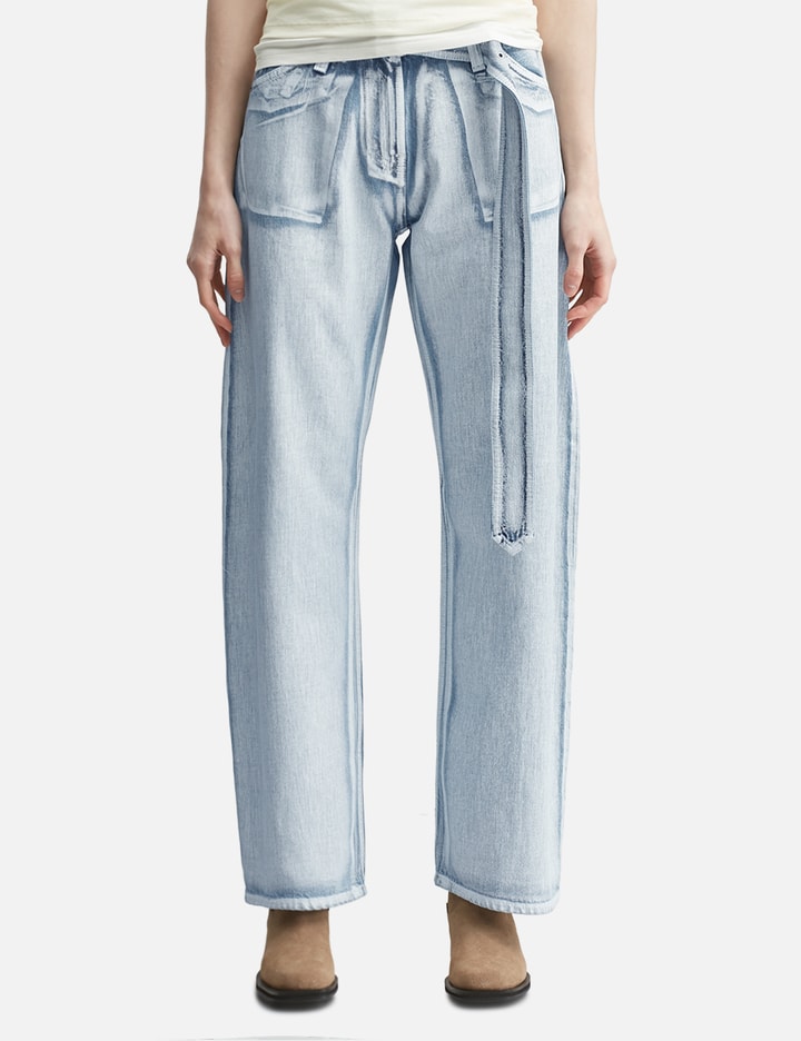 Acne Studios Denim Trousers With Belt