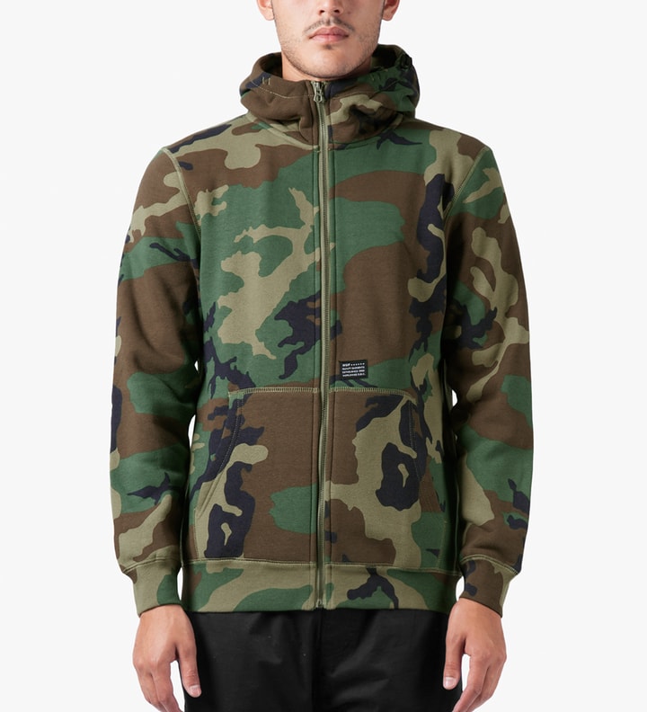 Woodland Camo Original H Logo 2.0 Full Zip Up Hoodie Placeholder Image