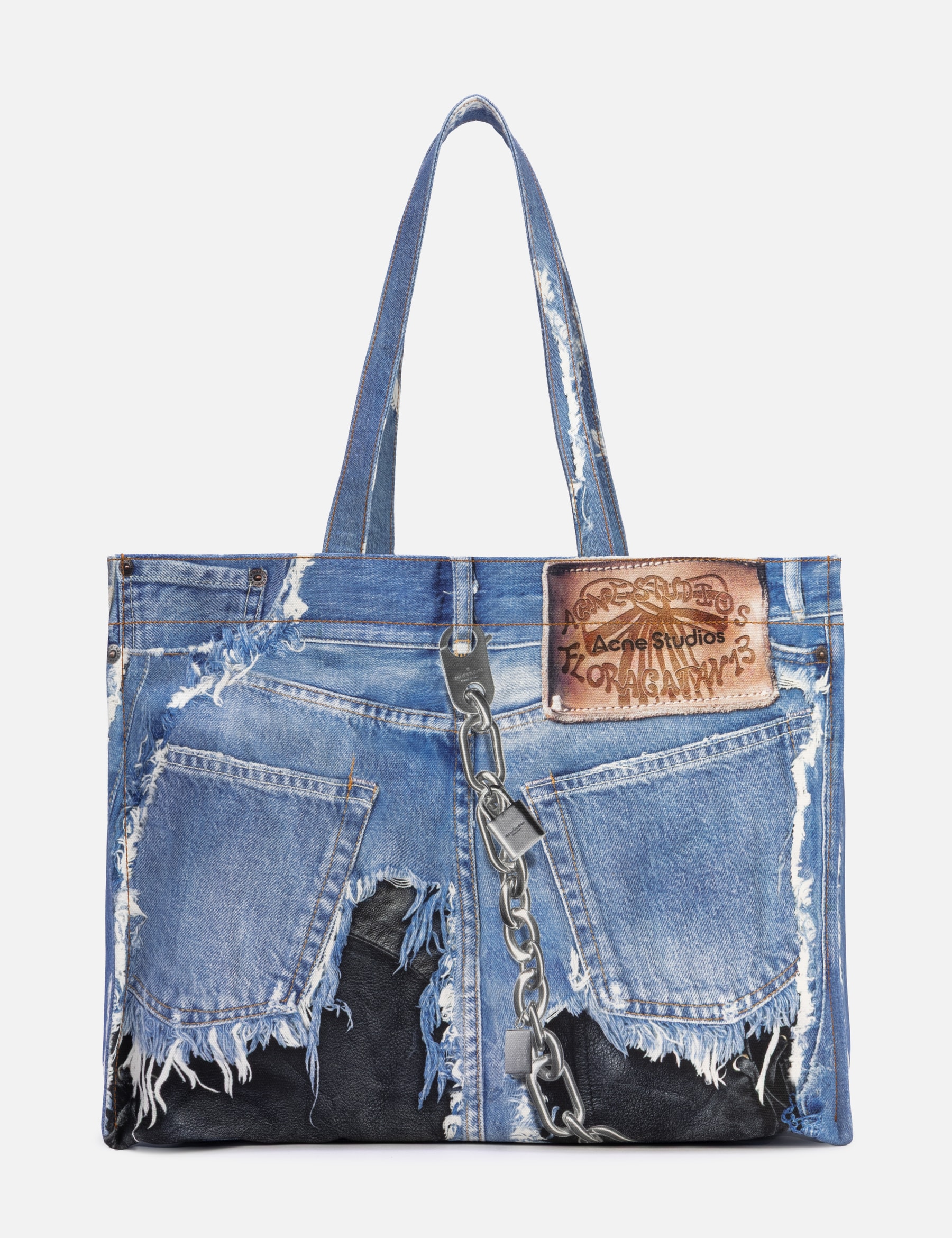 Denim Print Tote view 18